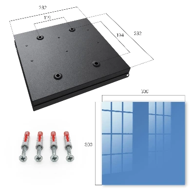Wall mounted key box Blue color