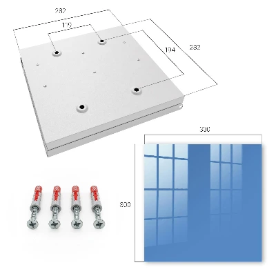 Wall mounted key box blue