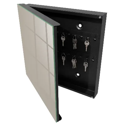 Wall mounted key box Warm grey
