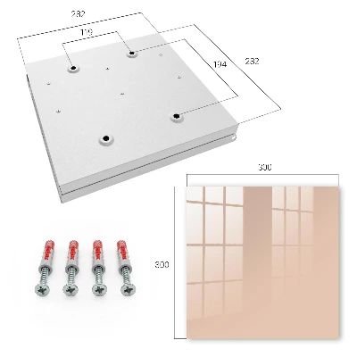 Key box for wall Warm beige