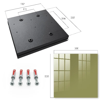 Wall mounted key box Grass green