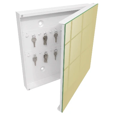 Key cabinet Pastel yellow