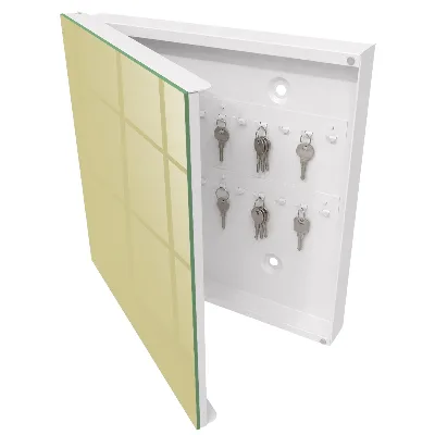 Key cabinet Pastel yellow
