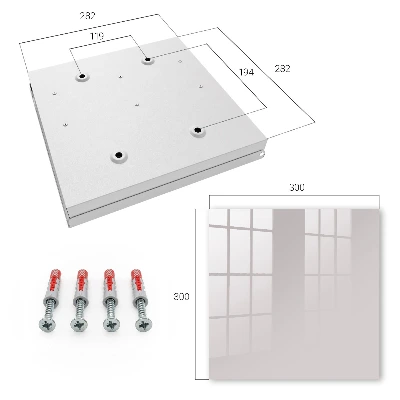 Key box for wall Ash grey