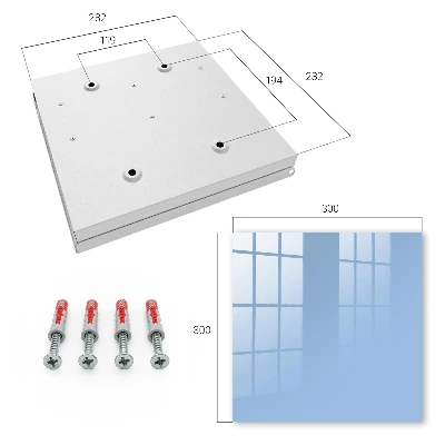 Wall mounted key box Baby blue