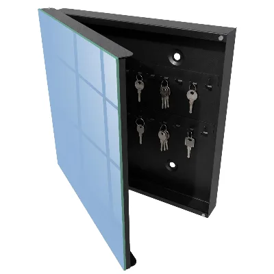 Wall mounted key box Baby blue