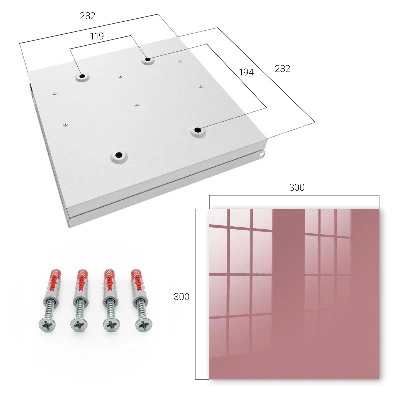 Key cabinet Muted pink