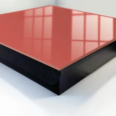Wall mounted key box in dark salmon