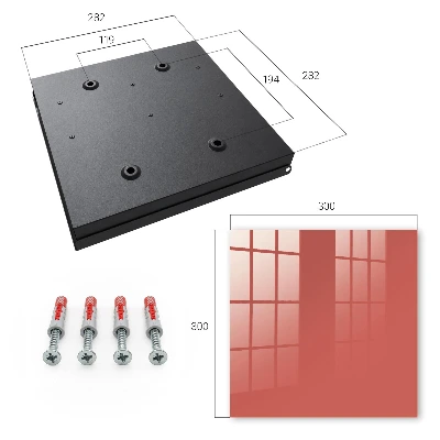 Wall mounted key box Dark salmon