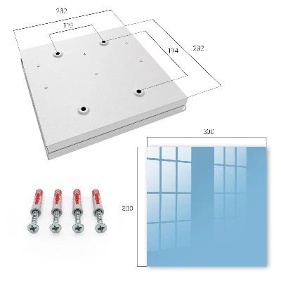 Wall mounted key box Sky blue