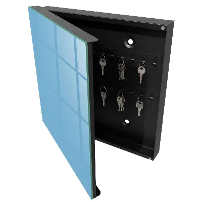 Wall mounted key box Sky blue