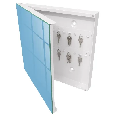 Wall mounted key box Sky blue
