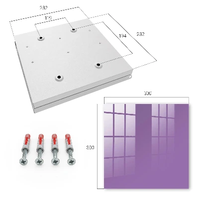 Key box for wall Purple color
