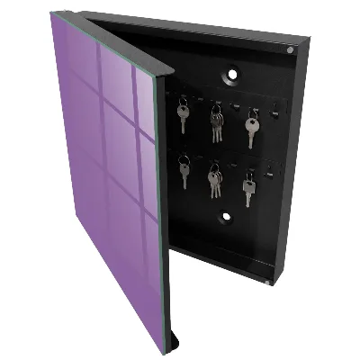 Key box for wall Purple color