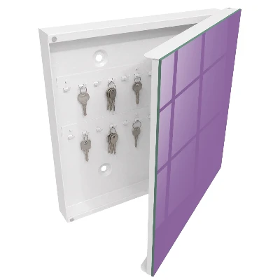 Key box for wall Purple color