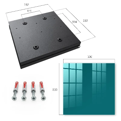 Key cabinet Dark turquoise