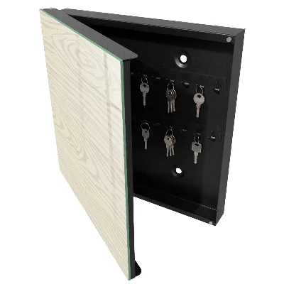 Wall mounted key box Wood pattern