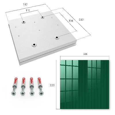 Key box for wall Green stripes