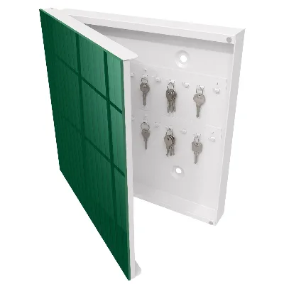 Key box for wall Green stripes