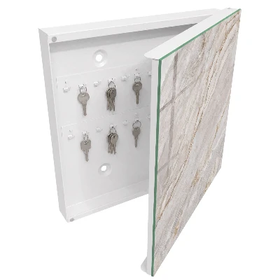 Wall mounted key box Grey marble