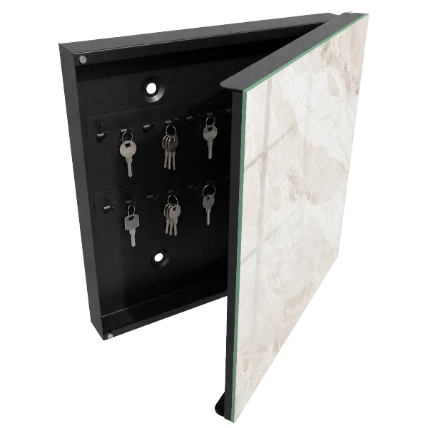 Key cabinet Neutral marble