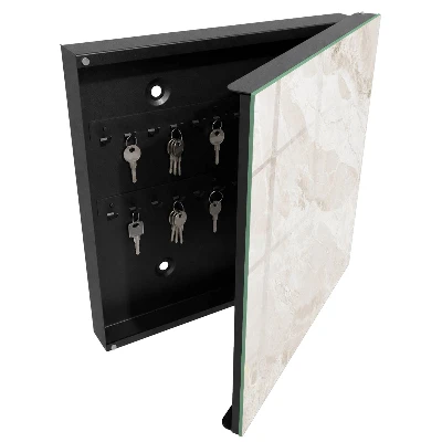 Key cabinet Neutral marble