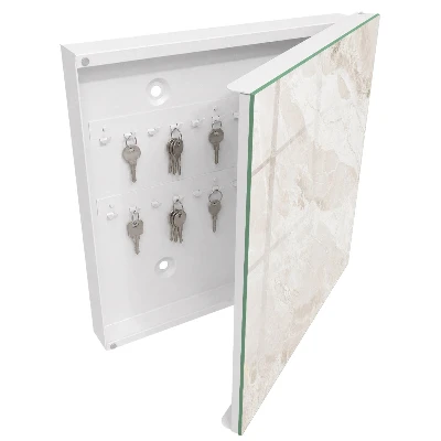 Key cabinet Neutral marble
