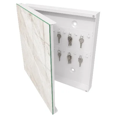 Key cabinet Neutral marble