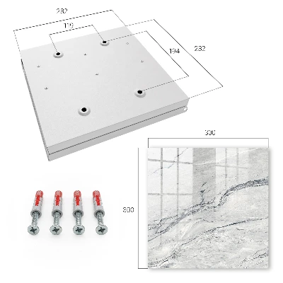 Key box for wall Stone pattern