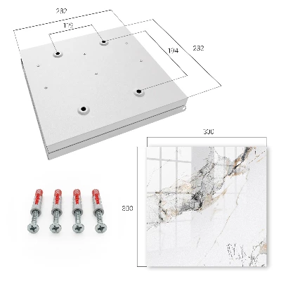 Wall mounted key box Marble elegance