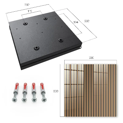 Key box for wall Minimalist stripes