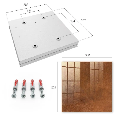Key box for wall Brown texture