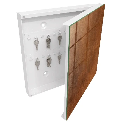 Key box for wall Brown texture