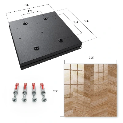 Key cabinet Wood herringbone