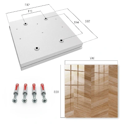 Key cabinet Wood herringbone