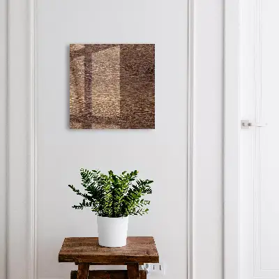 Wall mounted key box Brown wood