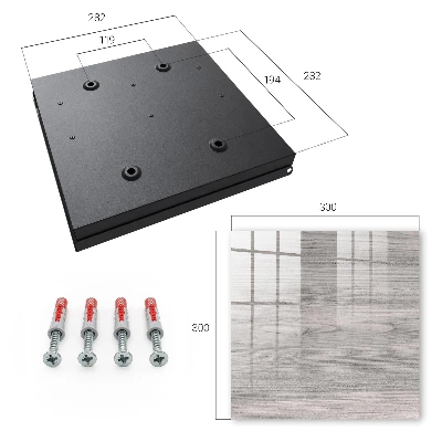 Key box for wall Grey wood
