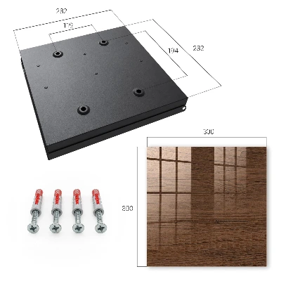 Wall mounted key box Wood texture