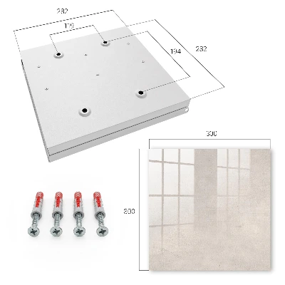 Wall mounted key box Concrete texture