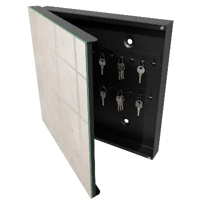 Wall mounted key box Concrete texture