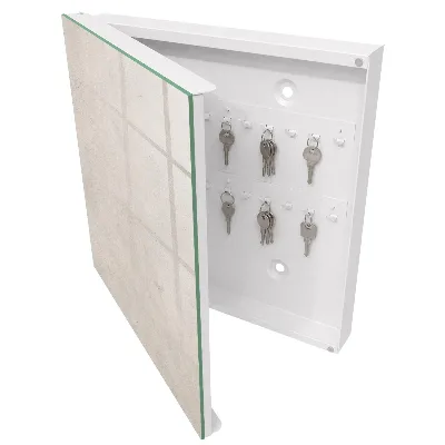 Wall mounted key box Concrete texture