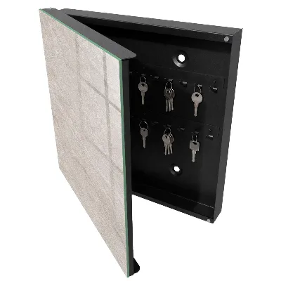 Wall mounted key box Natural texture