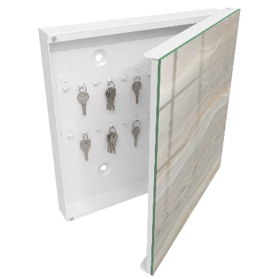Key box for wall Beige waves