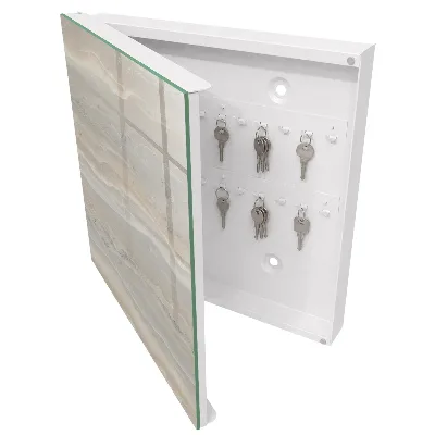 Key box for wall Beige waves