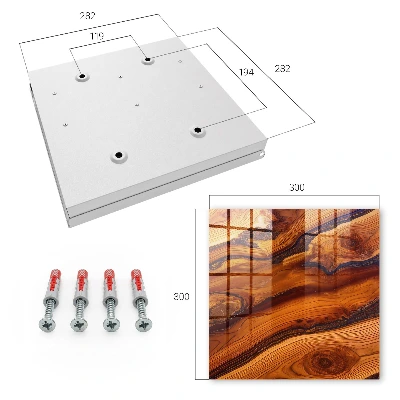 Wall mounted key box Essence of wood