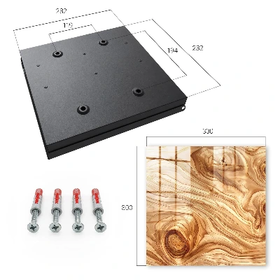 Key cabinet Wood waves