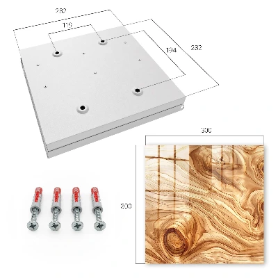 Key cabinet Wood waves