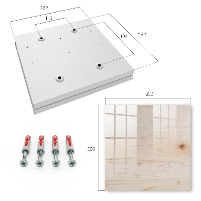 Key box for wall Wood texture