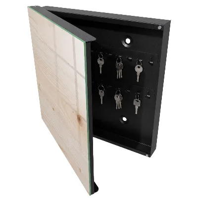 Key box for wall Wood texture