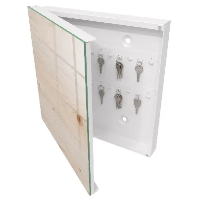 Key box for wall Wood texture